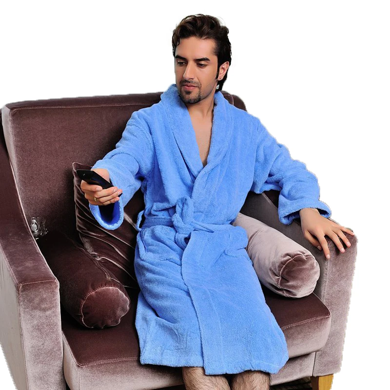 Халат мужской длинный флисовый шикарная утепленная ночная рубашка халат для