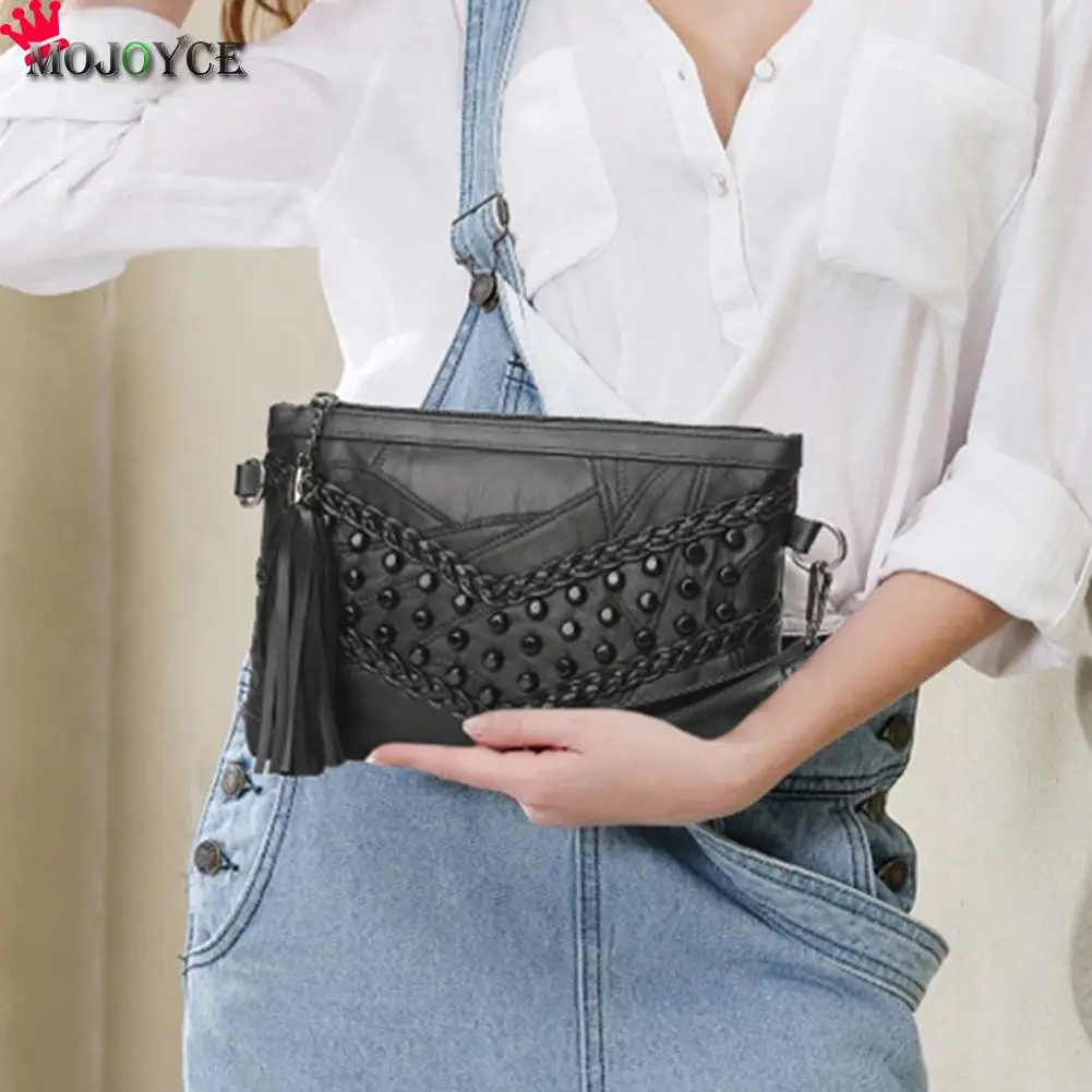 2020 сумки-конверты с заклепками сумки на одно плечо клатч сумка через для женщин