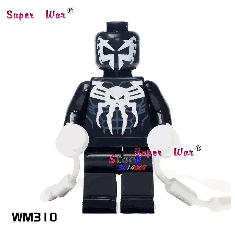 WM310 Одиночная тема ужасов фильм хоккейный парень Хоккейная маска Охотник-Черная пятница Джейсон крик убийца строительные блоки игрушки для детей - Цвет: WM310