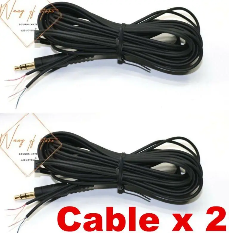 3m Cable x 2 Recabling Upgrade Headphone Cable Wire For Denon AH D1100 AH-D1100 Headphone 3M Y Shape Headset Repair Replacement Line - Цвет: 3m Cable x 2