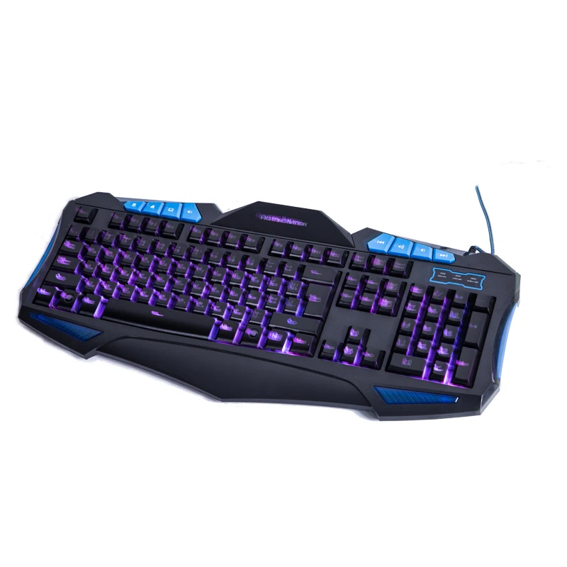 Игровая клавиатура с русской подсветкой компьютерная ussy layouth version проводная USB