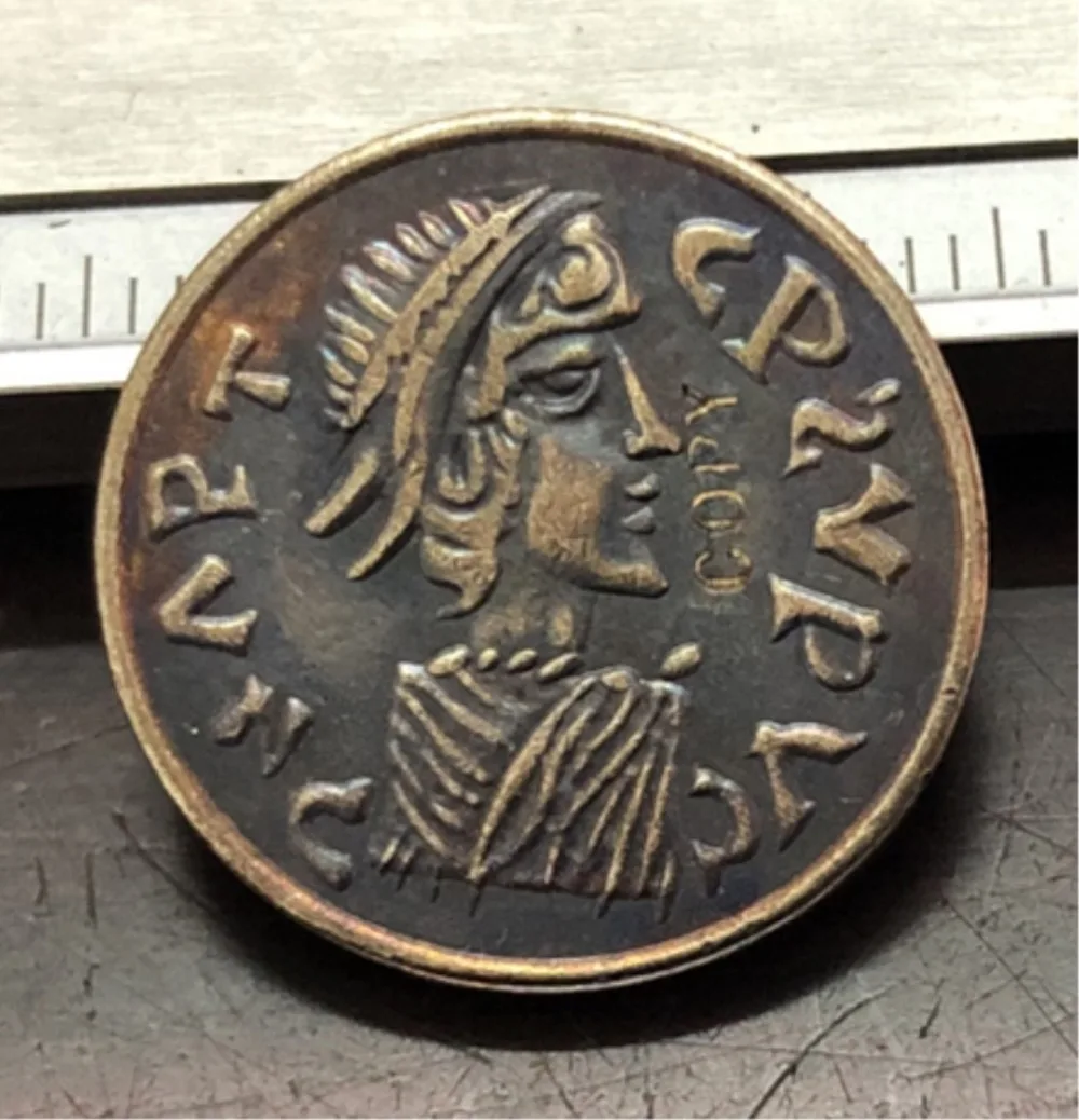 491 518 лет Gepid Kingdom 1/2 Siliqua в имени Anastasius I Sirmium. Большой бюст с SRW копировальной