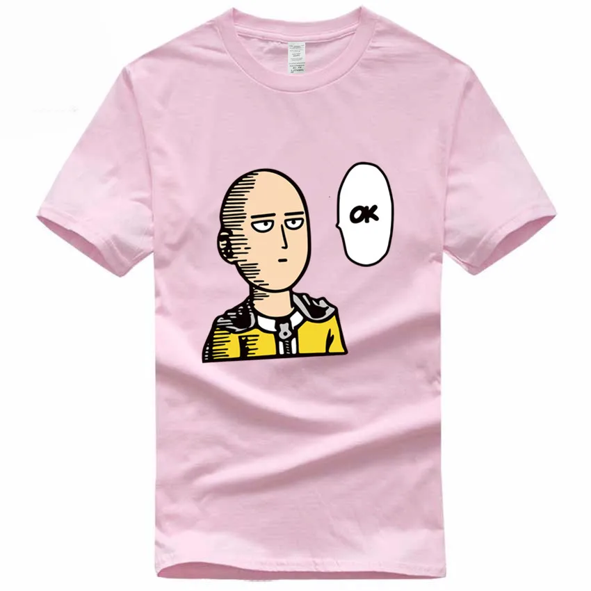 Футболка One Punch Man Saitama Sensei из японского аниме, европейский размер, хлопок, летняя повседневная футболка с круглым вырезом для мужчин и женщин GMT300004