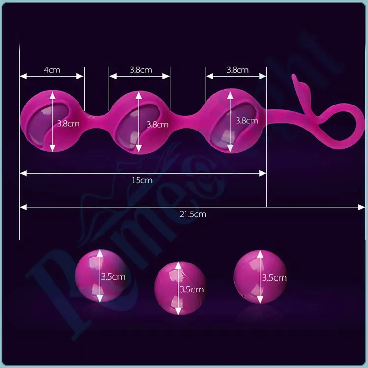 PrettyLove силиконовые прогрессивные Kegel гимнастика для мышц влагалища Ben Wa детские