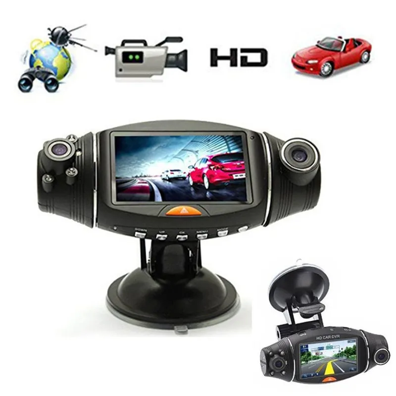 Оригинальный 2 7 ''Full HD 1080P двойной объектив 140 градусов широкоугольный