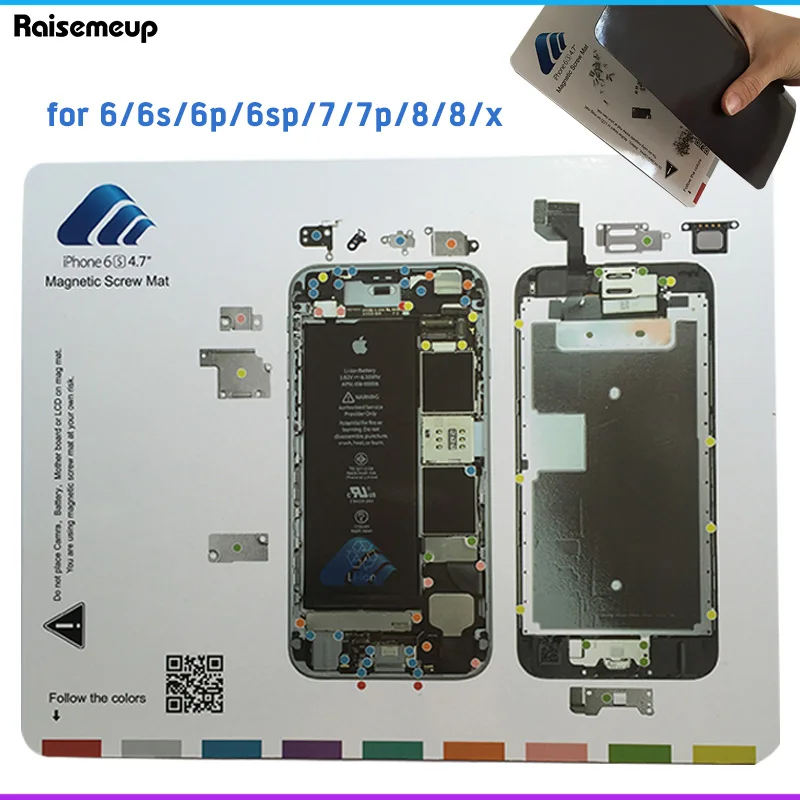 Магнитный винтовой Коврик для iPhone 4 5 6 6s plus профессиональная направляющая панель