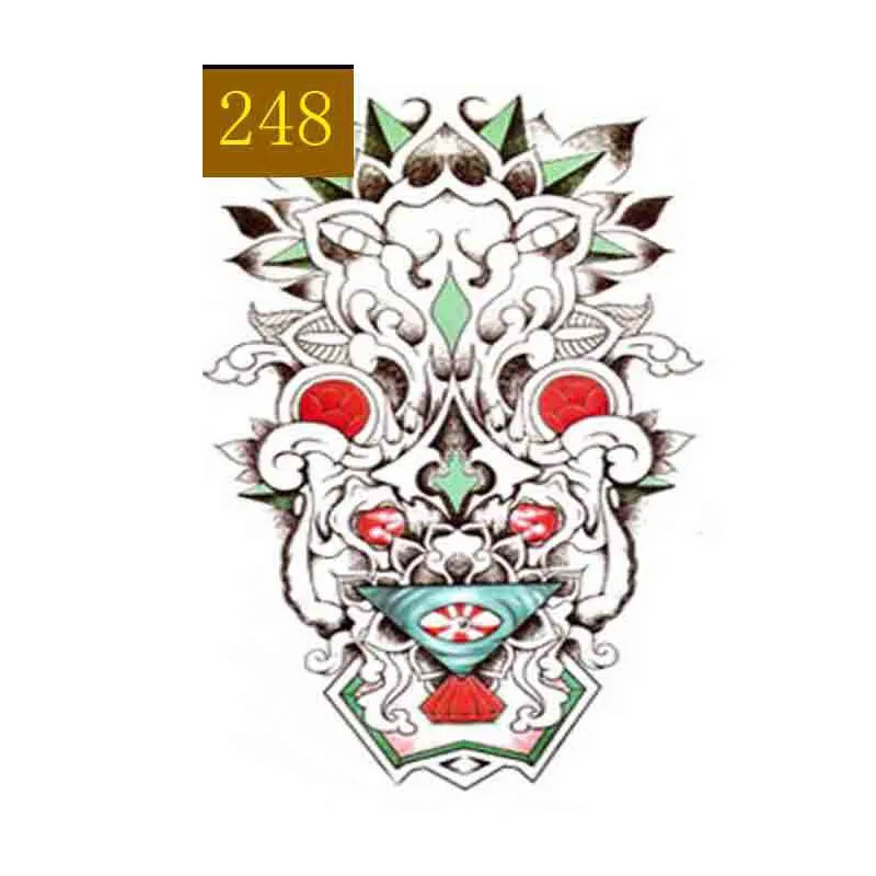 MANZILIN 13 шт./компл. новая временная татуировка наклейка цветы Тотем слона боди-арт