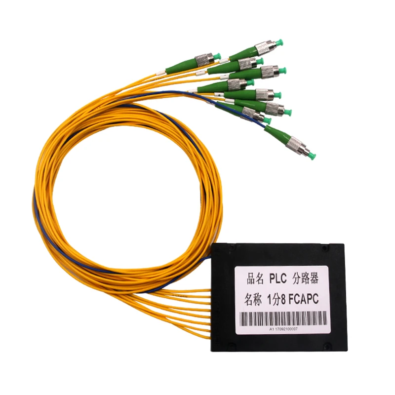 Бесплатная доставка ABS коробка волоконно-оптический PLC сплиттер 1x8 FC/APC разъем 2 0