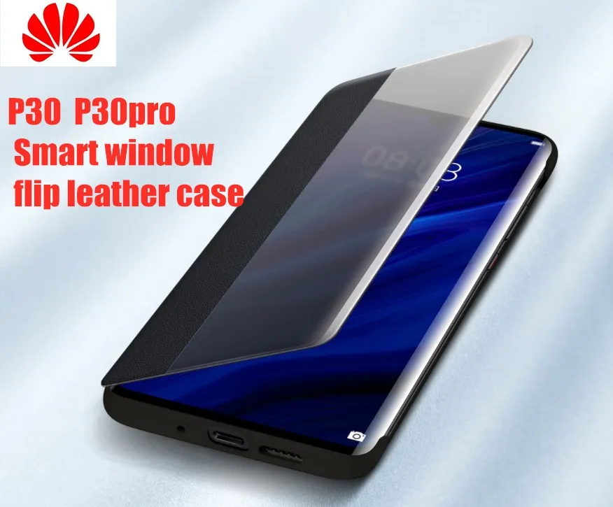 Чехол для HUAWEI P30 Pro оригинальный официальный кожаный защитный чехол с окошком