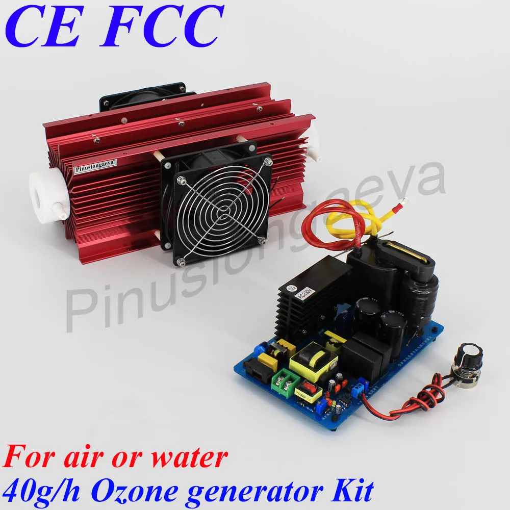 40G and cooling fan Pinuslongaeva 40 Гц/ч 40 грамм Регулируемая кварцевая трубка тип генератора озона Комплект Бассейн Озон вместо дезинфекции хлора - Цвет: 40G and cooling fan