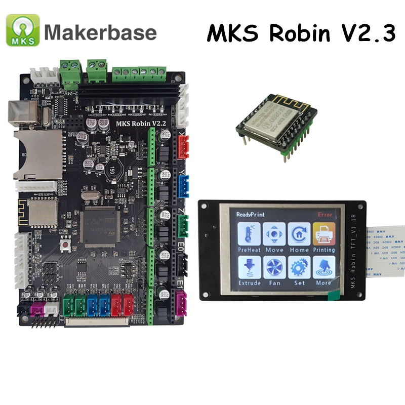 MKS Robin V2.3 материнская плата контроллера + TFT32 дисплей с Закрытым Исходным Кодом