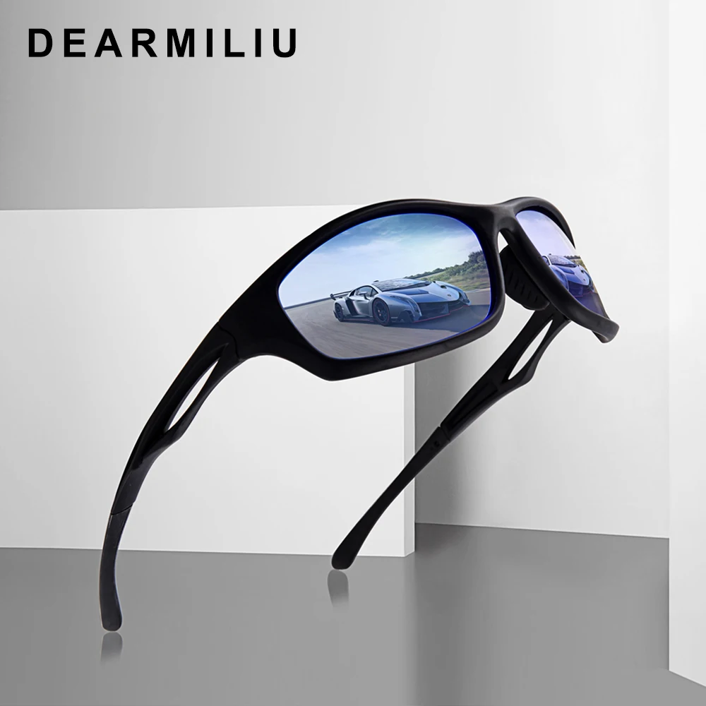 

Солнцезащитные очки DEARMILIU поляризационные для мужчин и женщин, зеркальные, в оправе, улучсветильник свет, для вождения, для ночного видения