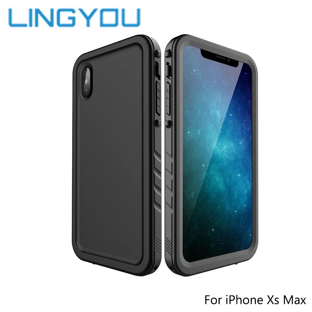 iPhone XS MAX IP68 360 градусов водонепроницаемый противоударный бампер чехол для телефона для iPhone X XS XR XS Max 8 7 6 6S 5S SE Plus защитный чехол на весь корпус - Цвет: iPhone XS MAX