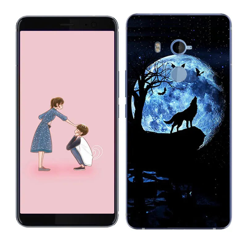 Чехол для HTC U11 Plus /U11 + Мягкий ТПУ чехол с рисунком бобов мобильного телефона на