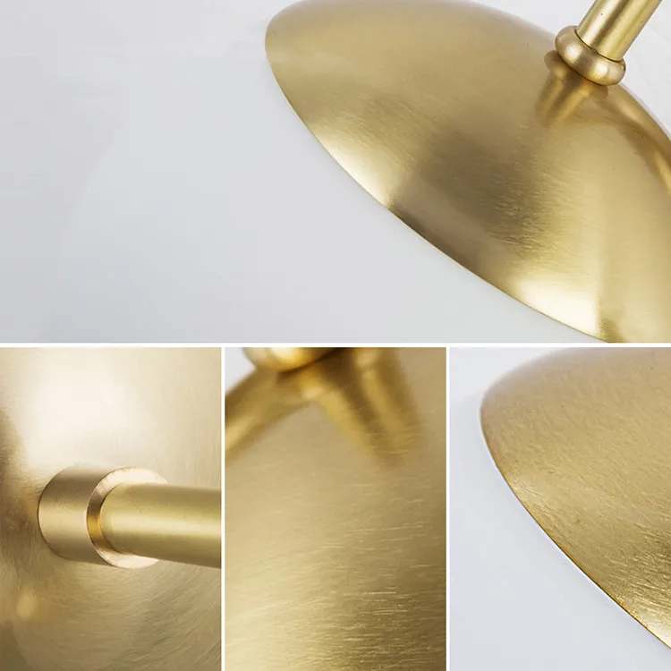 

Nordic Copper Modern LED Wall Lamp Home Indoor Lighting Bathroom Mirror Light Glass Ball Wall Lights Fixtures Arandela