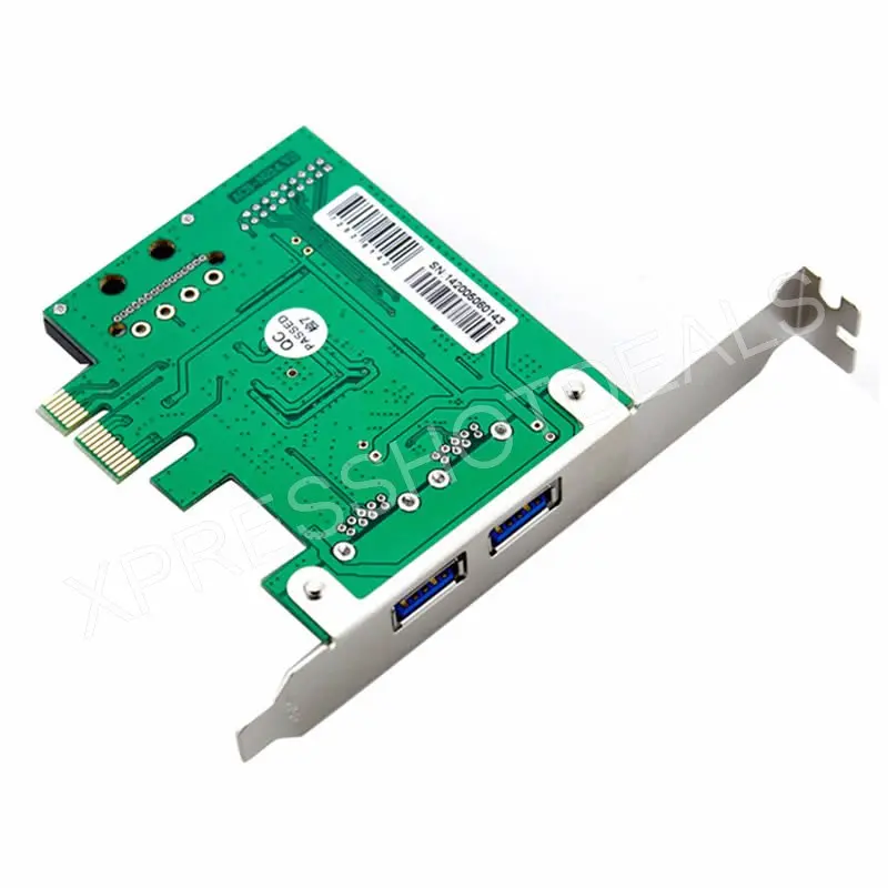 PCI-E USB 3 0 2 порта 20 pin разъем 15-контактный SATA питания с низкопрофильным кронштейном |