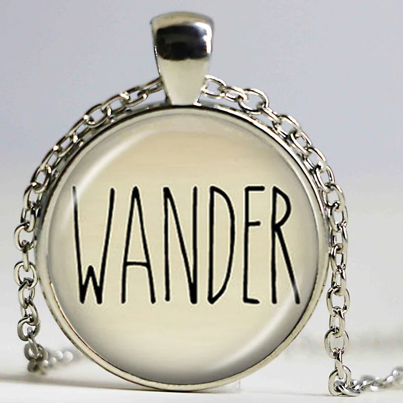 Блуждающее ожерелье Бесплатная спиральная подвеска с цитатой украшения