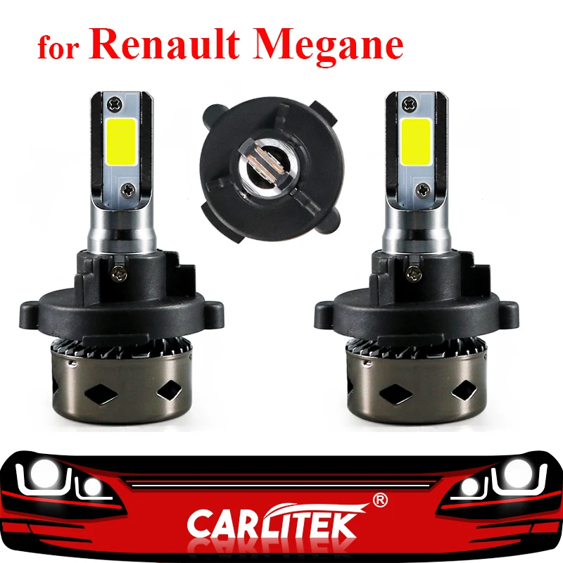 CARLitek Автомобильные фары для Renault Megane H7 Led Canbus со специальным гнездом 6000K 72W 10000LM