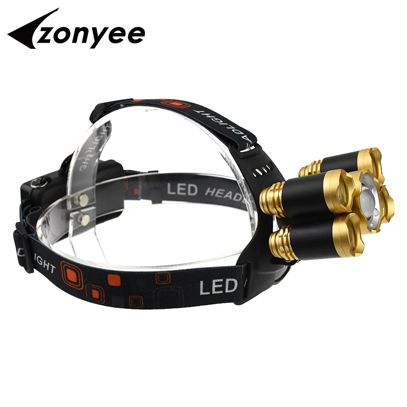 15000 люмен перезаряжаемая Фара 5 LED Zoom 4 режима 18650 налобный фонарь Mine Cave Исследуйте