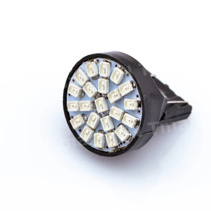 1х 12В T25 авто led Стайлинг автомобиля освещение 7443 22 светодиодов SMD 3020 1206 стояночный