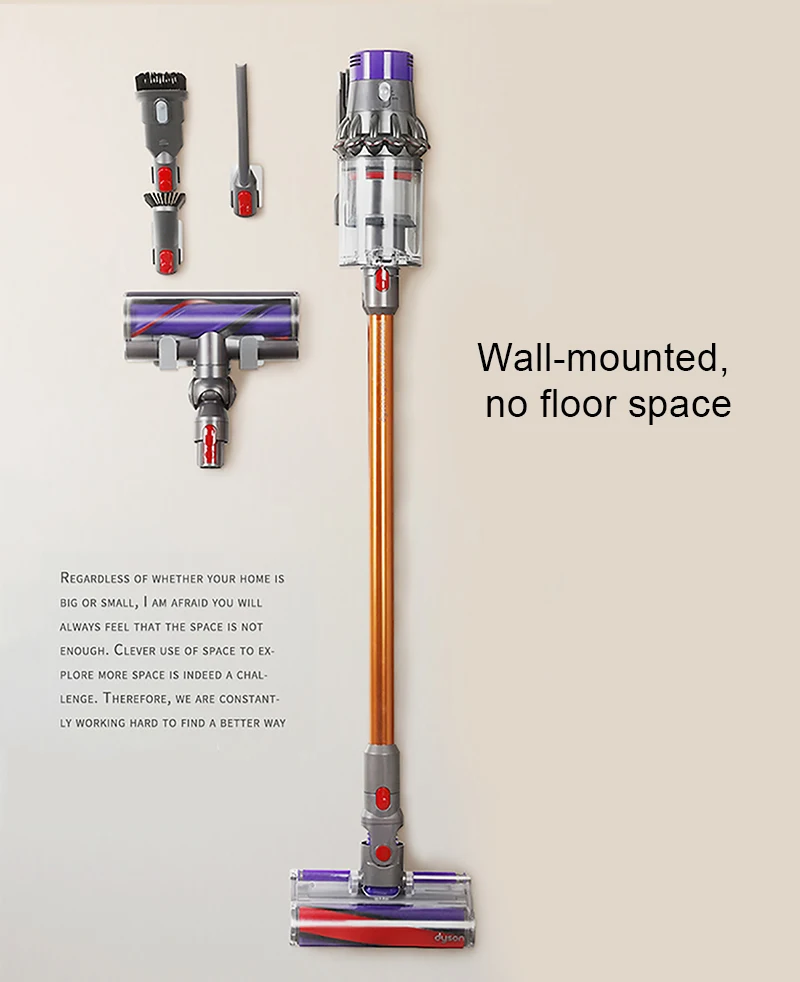 BUBM Нержавеющая Сталь Настенный Держатель для пылесоса Dyson, доки станция аксессуар органайзер держатели для Dyson V10 V8 V11