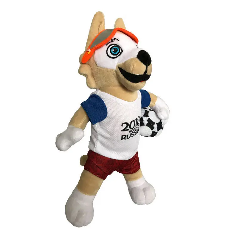 Аниме фигурка Русская модель di Calcio Mascotte Zabivaka Lupo Peluche Regalo дель Giocattolo|Персонажи