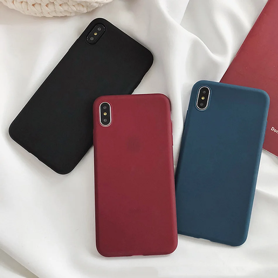 Moskado однотонный карамельный цвет чехол для телефона для iPhone 6S 6 7 8 Plus 5 5S SE Модный чехол для iPhone X XS Max XR Ультратонкий Мягкий ТПУ