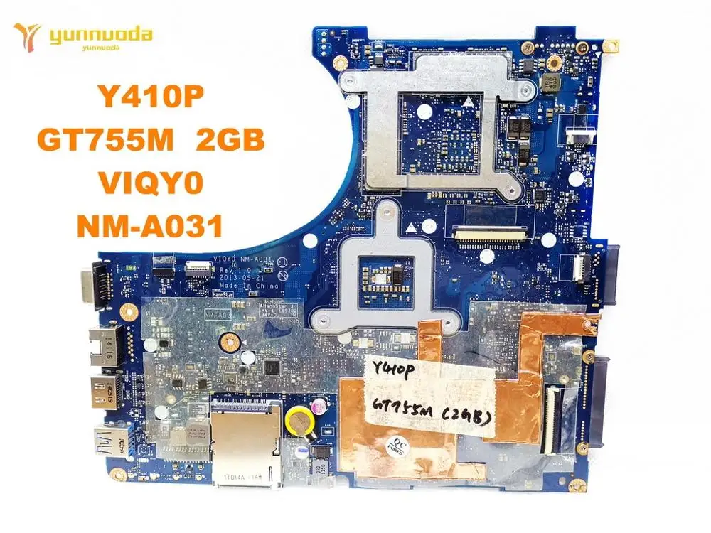 Оригинальный Для Lenovo Y410P Материнская плата ноутбука GT755M 2 Гб VIQY0 NM A031 испытанное