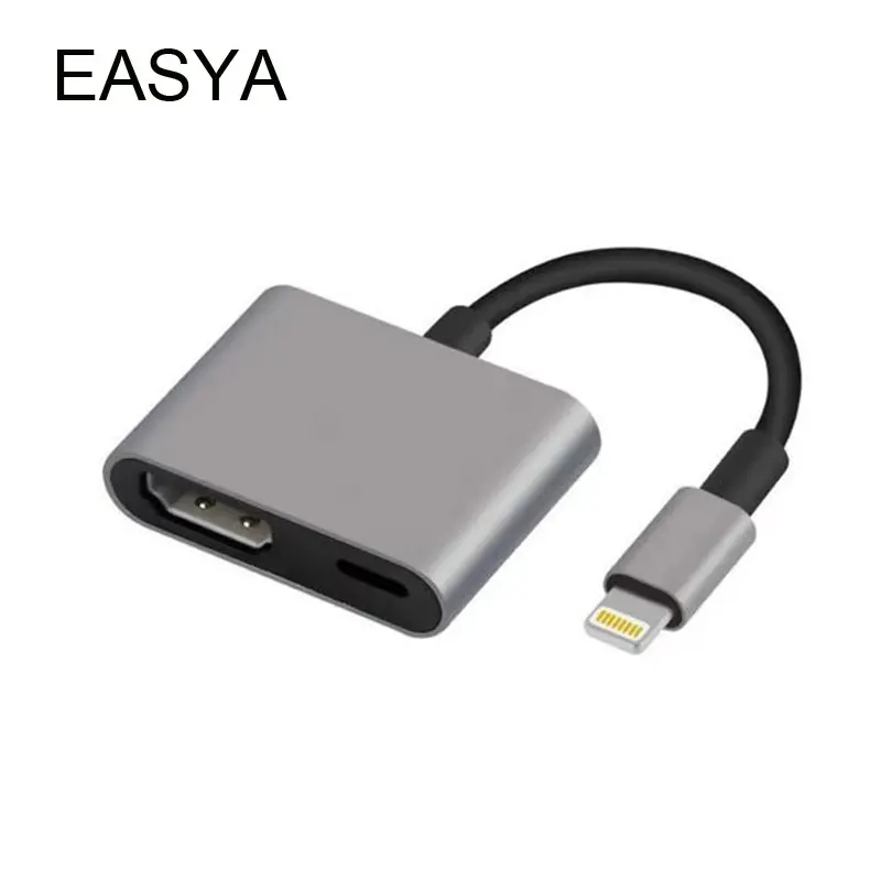 Оптовая продажа адаптер EASYA для освещения в HDMI iPhone X 8 7 Plus 6 6S iPad серии цифровой AV