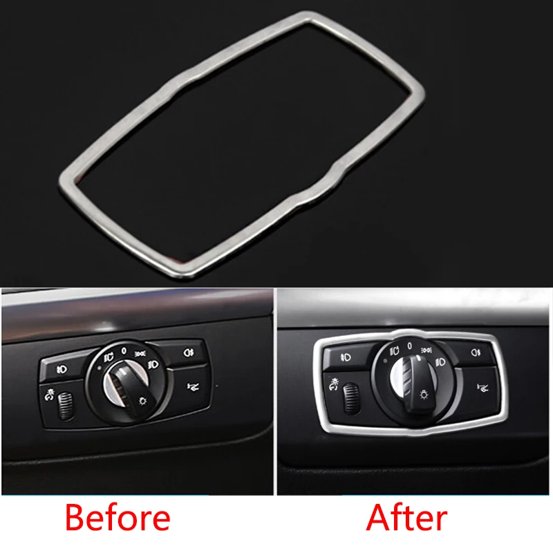 Нержавеющая сталь подкладке головной светильник кнопка включения Панель