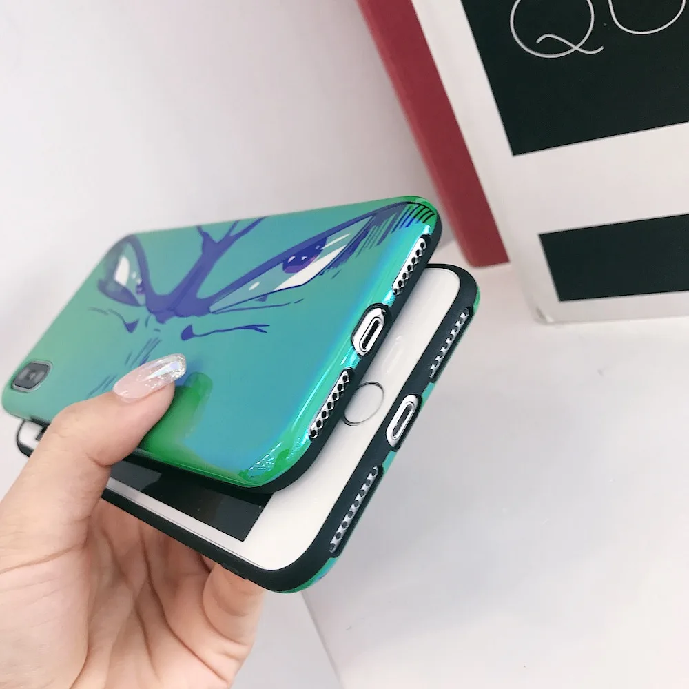 Мягкий чехол IMD с мультяшными глазами для iPhone 6 6Plus 6s plus 7 7Plus 8 8Plus X Xs XR Max телефона