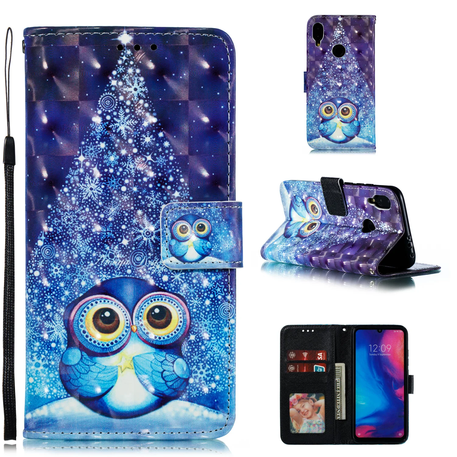 Для Remi(Реми), "конский хвост", Note7 Pro Note6 redmi 6 6a S2 Y2 Xiaomi 8 F1 6 x A2 MAX3 MIX2S 3D картина умные флип-кейсы, чехлов для мобильных телефонов
