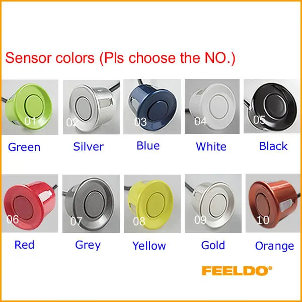 FEELDO 1X 2 5 метров 22 мм длинные провода датчики для парковки автомобиля Замена