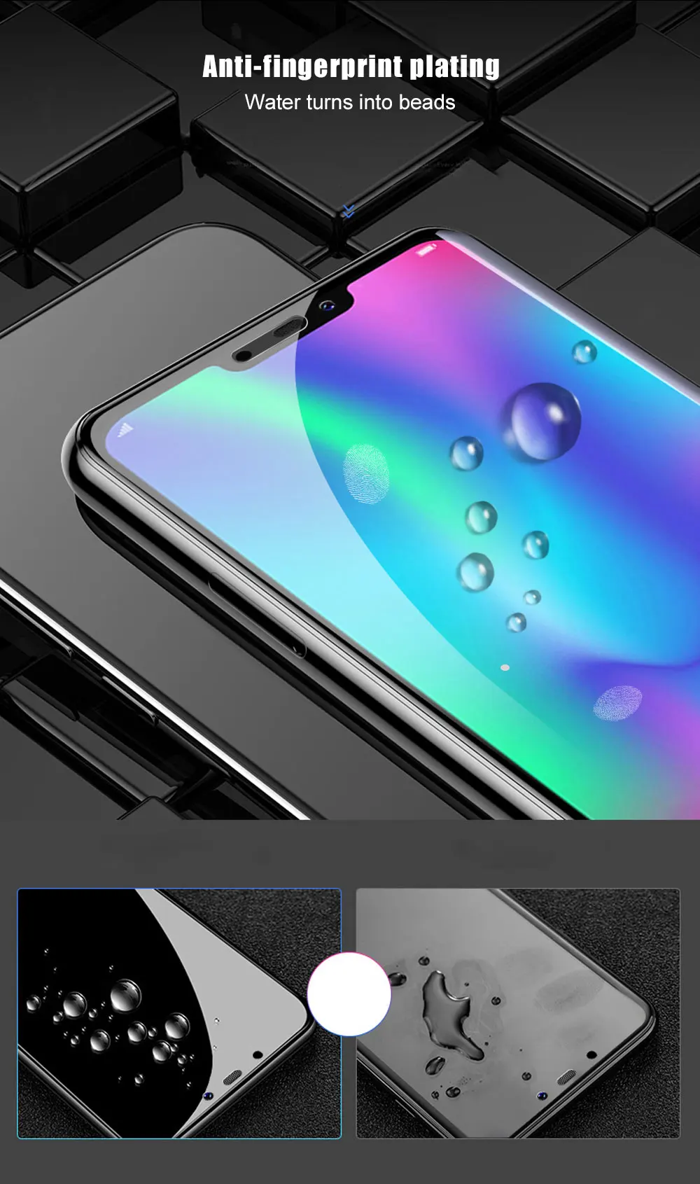 Для huawei Honor 8C закаленное стекло полное покрытие экрана протектор для Honor 8C стекло взрывозащищенное Премиум защитное стекло