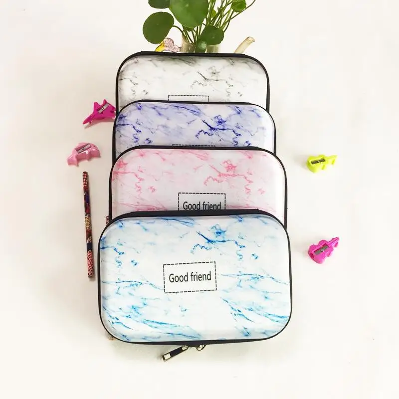 Пенал для карандашей из мрамора astuccio porta penne школьные принадлежности estuche escolar przybory szkolne большой емкости clear kalem kutusu cute