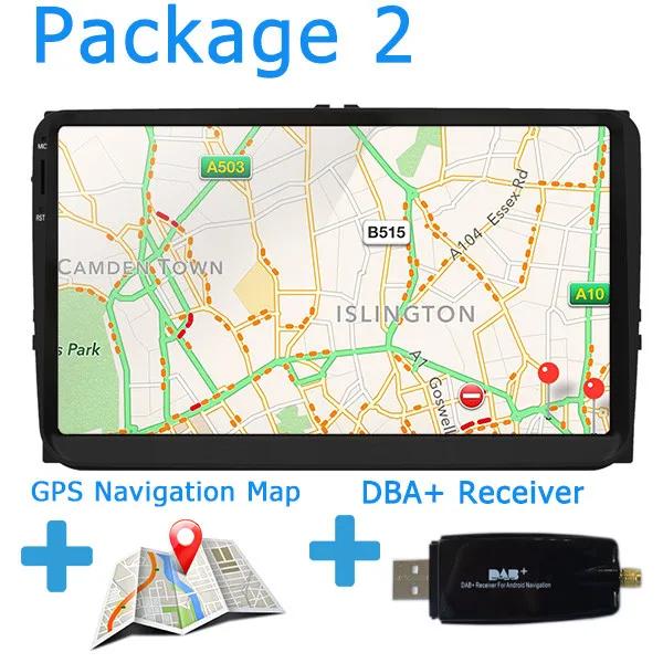 Package 2 OZGQ Android 7,1 Автомобильный плеер для VolksWagen VW Polo Sedan Vento Ameo 2009- Авто gps навигация BT радио ТВ Аудио Видео Стерео - Цвет: Package 2