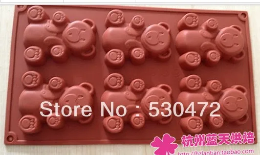 Оптовая/розничная продажа Бесплатная доставка силиконовая форма для выпечки с 6