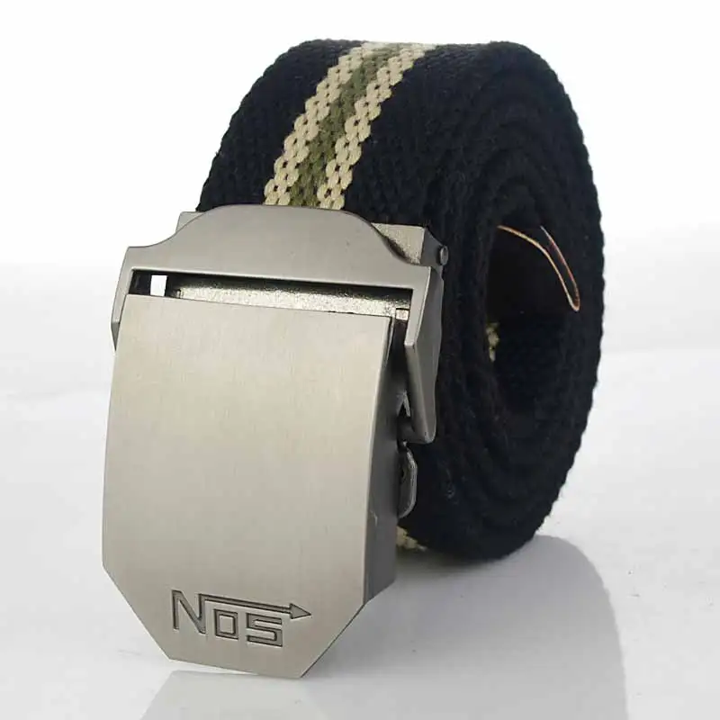 Fashion casual canvas belt Alloy Automatic buckle military men Army tactical belts for Men good quality male long strap | Аксессуары для
