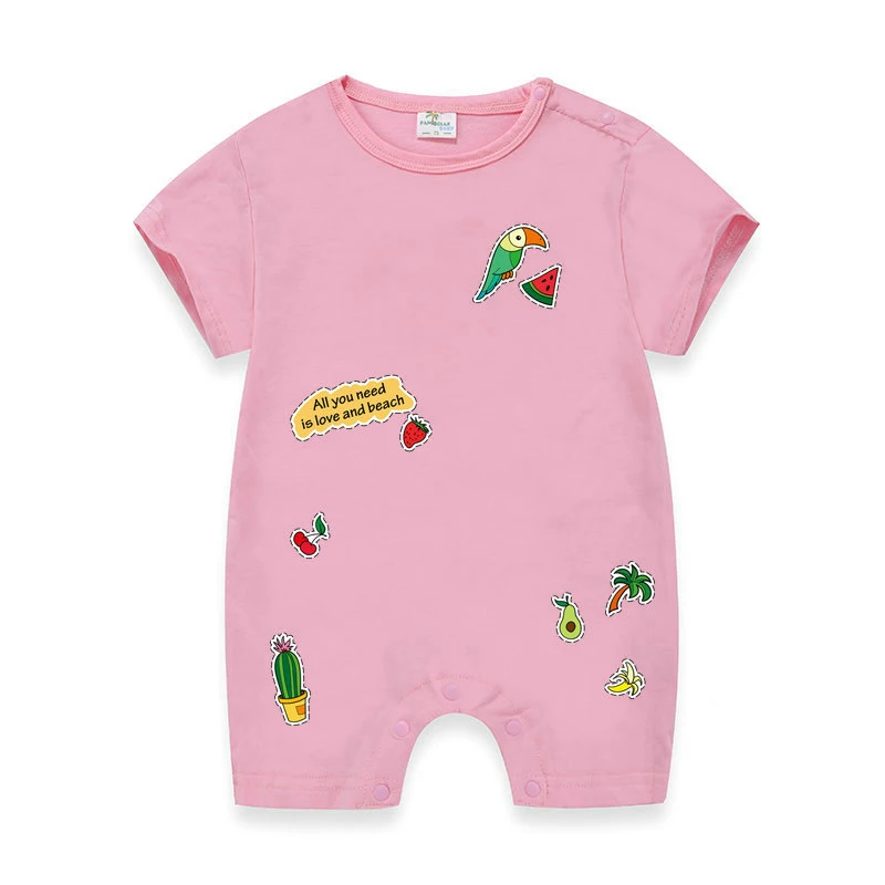 Summer Heat Transfer Patch Flamingos Iron on DIY Sticker Flat for Baby Kids New | Дом и сад