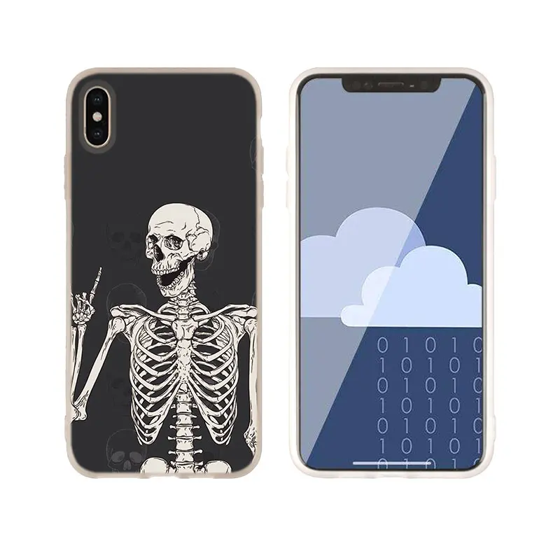 Чехол в стиле панк-рок для iphone XS 11 Pro Max XR X 10, чехол для телефона s для iphone 7 8 plus 6s 5 4S - Цвет: picture 05