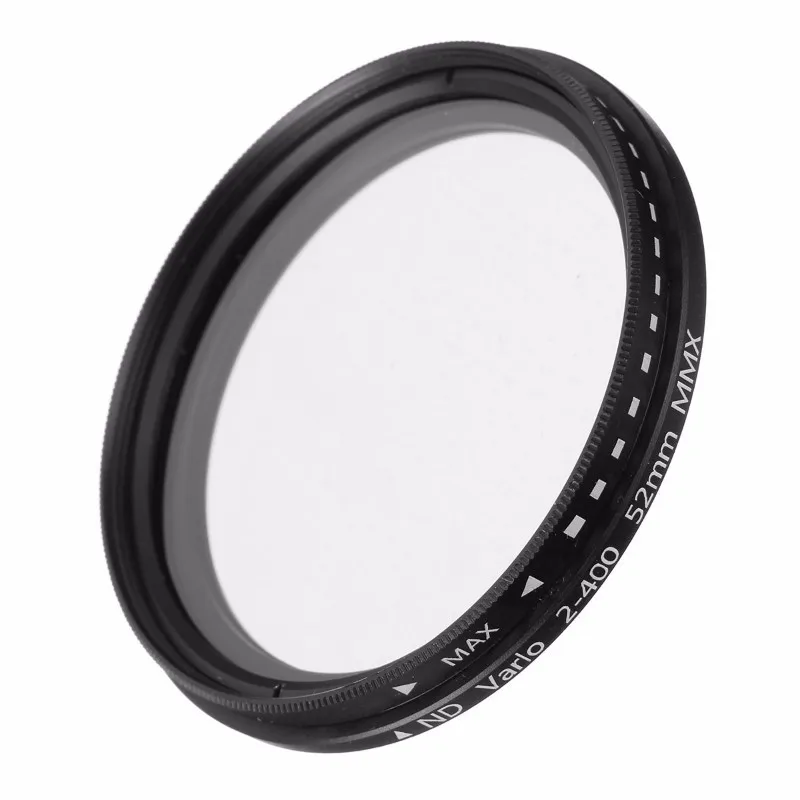 Регулируемый фильтр ND2 на ND400 с переменной плотностью для Nikon Canon SLR 52 мм 58 62 67 77