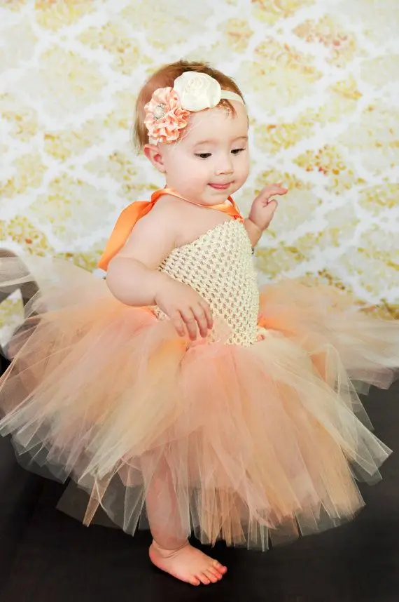 Детское вязаное платье-пачка ручной работы 1 слой корсета балетная Тюлевая юбка с