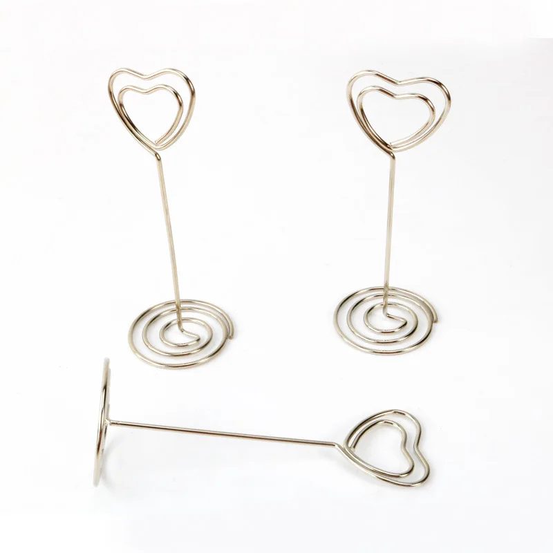 

10 pcs Tall Wire Number Place Card Table Stand Picture Memo Note Photo Clips Holder Wedding Party Office School Supplies