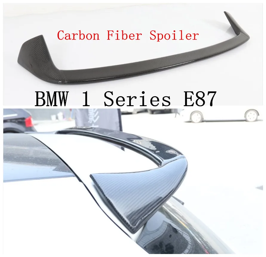 

Автомобильный спойлер из углеродного волокна для BMW 1 серии E87 120i 125i 135i 2004-2011, Спойлеры для заднего крыла, высококачественные автомобильные а...