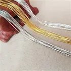 Цепочки для ожерелий и ювелирных изделий сделай сам, латунные цепочки с покрытием под золото и серебро, 5 млот, 0,8 мм, фурнитура для ювелирное изделие, цепь в виде змеи