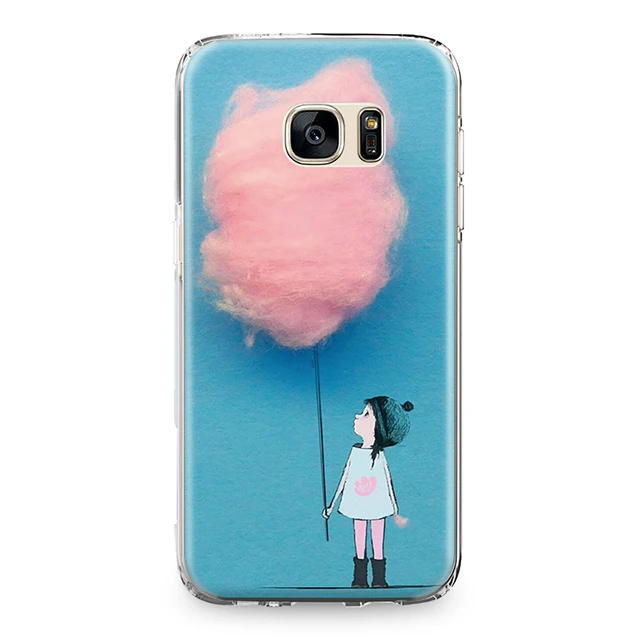 1763 Единорог в форме листьев и цветка чехол с пандой для samsung Galaxy S4 S5 S6 S7 край S8 S9 S10 Plus Note 4 5 8 9 Силиконовый Футляр для телефона - Цвет: 1763