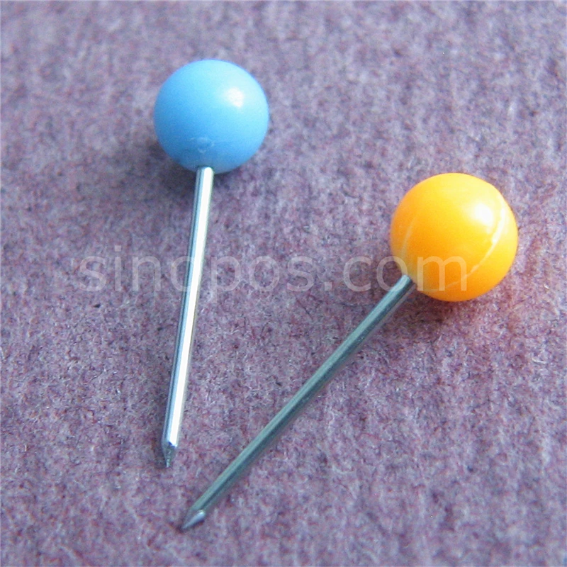 Шариковые штифты для карт прямые безопасные стальные с шариковой головкой