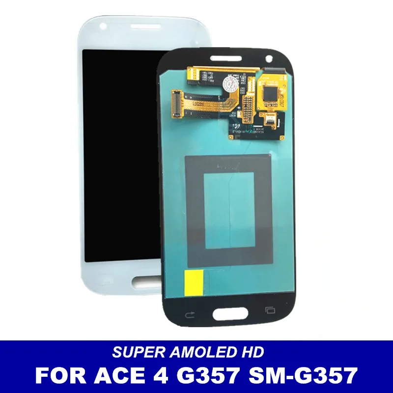 Замена супер AMOLED LCD для Samsung Galaxy Ace 4 ACE4 SM G357 G357FZ дисплей телефона сенсорный