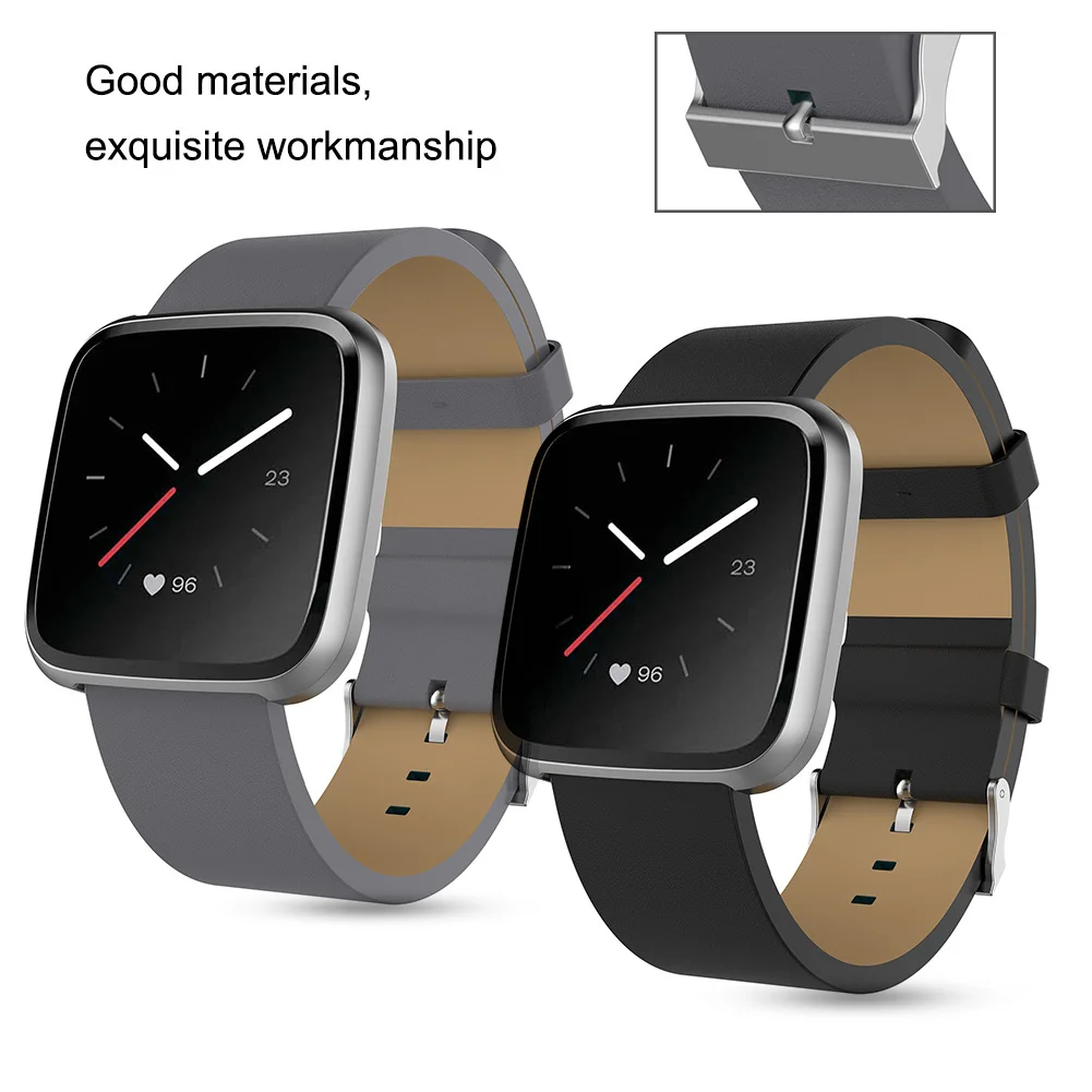 Новые 22 мм Сменные Смарт-часы из искусственной кожи ремешок для Fitbit Versa 2 |