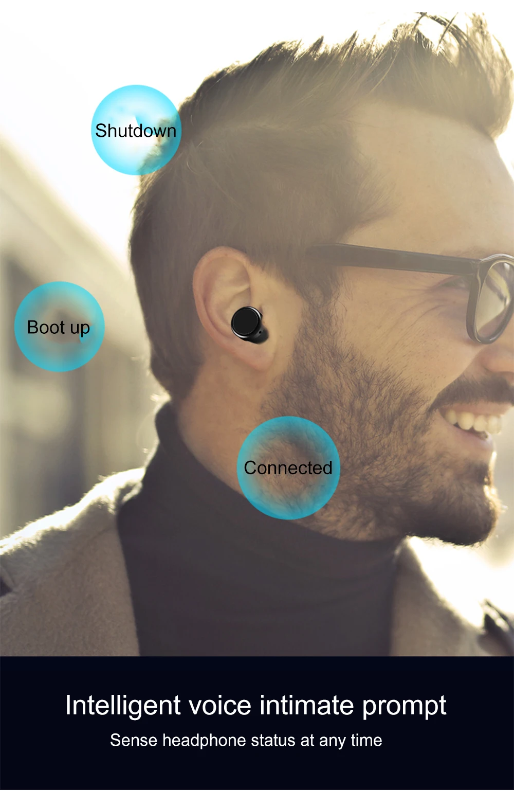 Волшебная музыка TWS 5,0 Мини bluetooth наушники беспроводные Спортивные bluetooth гарнитура Водонепроницаемый тачпад для подарка с зарядной коробкой